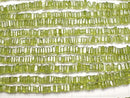 [Video]High Quality Peridot AA++ Square Rondelle (Disc) half or 1strand beads (aprx.15inch/38cm)