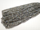[Video]High Quality Labradorite AAA- Square Rondelle (Disc) half or 1strand beads (aprx.16inch/40cm)