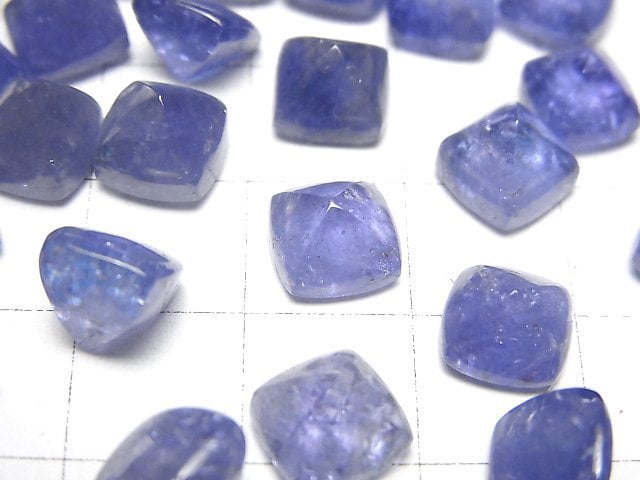 [Video]High Quality Tanzanite AAA- Sugarloaf Cut 8x8mm 2pcs