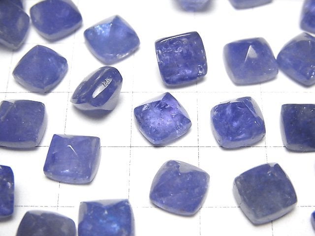 [Video]High Quality Tanzanite AAA- Sugarloaf Cut 8x8mm 2pcs