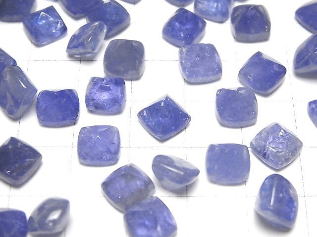 [Video]High Quality Tanzanite AAA- Sugarloaf Cut 8x8mm 2pcs