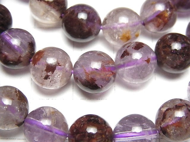 [Video]Cacoxenite in Amethyst AA+ Round 10mm Bracelet