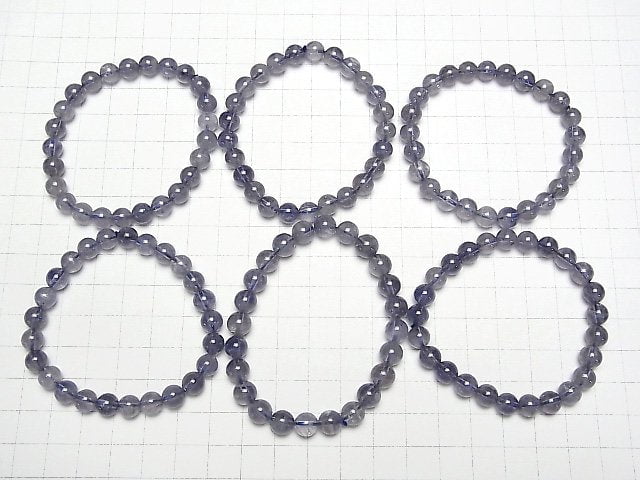 [Video] Iolite AA+ Round 7mm Bracelet