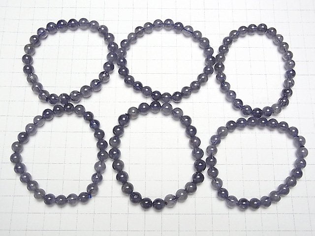 [Video] Iolite AA+ Round 7mm Bracelet