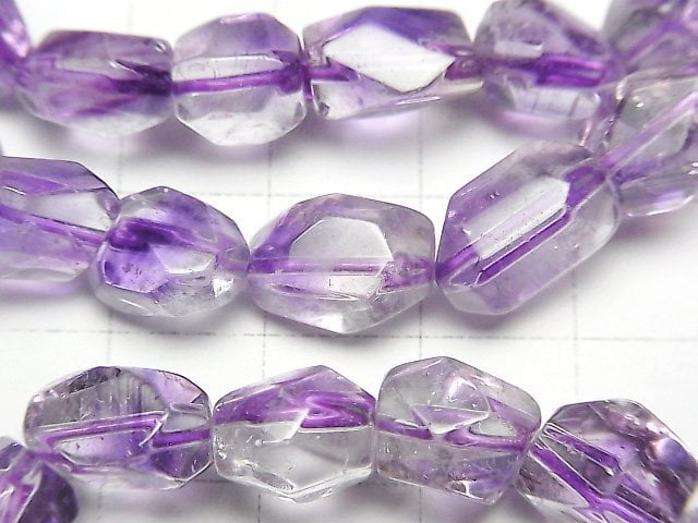 [Video] Bi-color Amethyst AAA- Faceted Nugget Bracelet