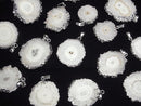 [Video]Indian Solar Quartz (Stalactite) Slice Nugget Pendant Silver Color 1pc