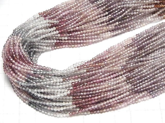 [Video]High Quality! Multicolor Spinel AAA Faceted Round 2mm half or 1strand beads (aprx.12inch/30cm)