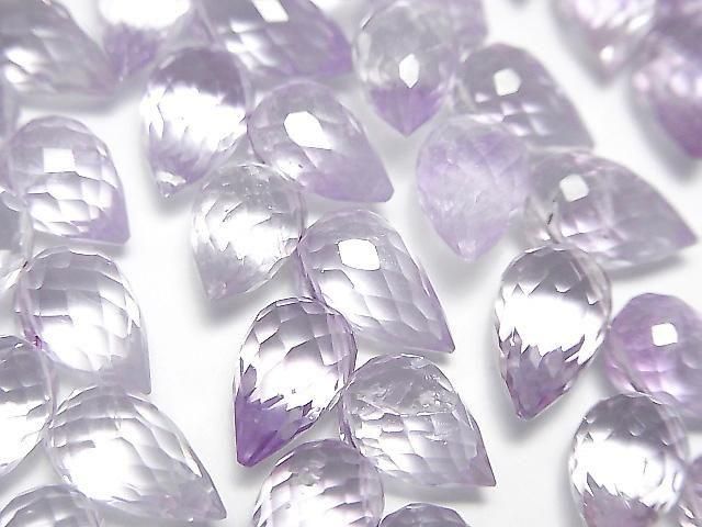 [Video] High Quality Pink Amethyst AAA- Flower Bud Faceted Briolette 1 Strand (27pcs)