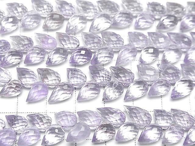 [Video] High Quality Pink Amethyst AAA- Flower Bud Faceted Briolette 1 Strand (27pcs)