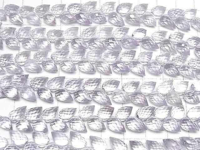 [Video] High Quality Pink Amethyst AAA- Flower Bud Faceted Briolette 1 Strand (27pcs)