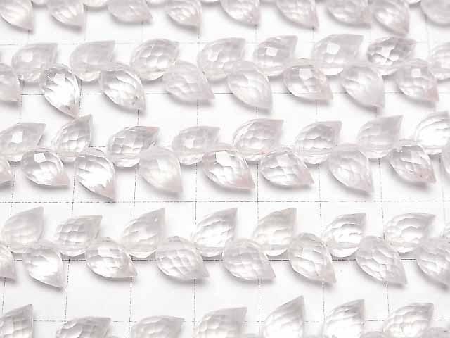 [Video]High Quality Rose Quartz AAA- Flower Bud Faceted Briolette 1strand beads (aprx.6inch/16cm)