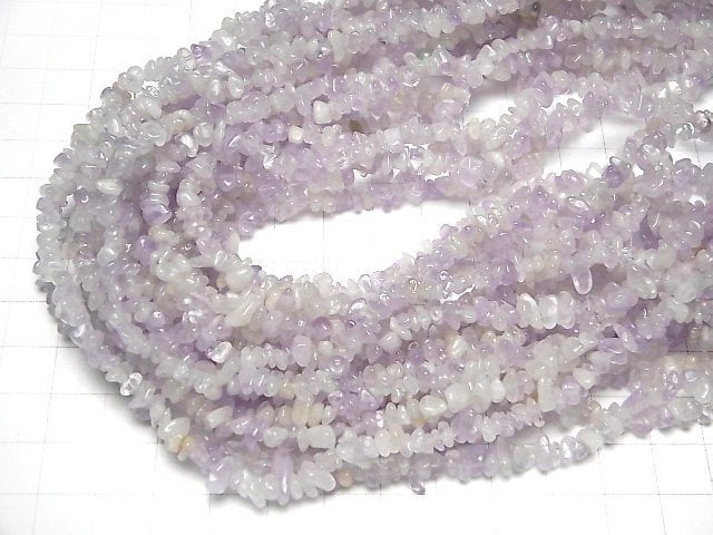 [Video] Lavender Amethyst AA Chips (Small Nugget ) 1strand beads (aprx.34inch/86cm)