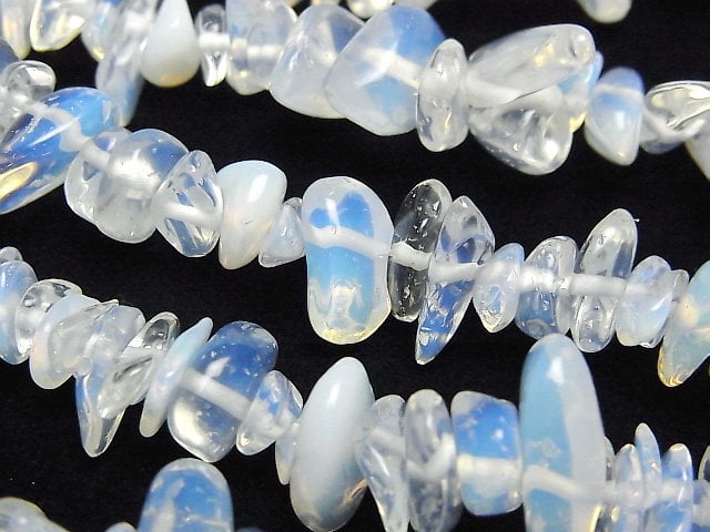 Chips, Nugget, Opalite Synthetic & Glass Beads