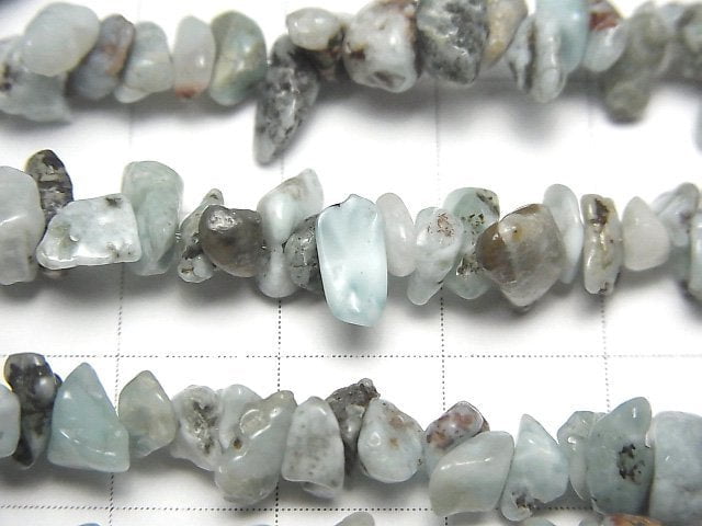 [Video]Larimar Pectolite AA Chips (Small Nugget ) 1strand beads (aprx.31inch/78cm)