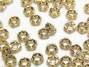 [Video] Metal Parts Rondelle 6x6x2.5mm Gold Color (with CZ) 2pcs