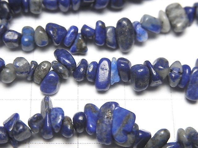 [Video]Lapislazuli AA+ Chips (Small Nugget ) 1strand beads (aprx.31inch/78cm)