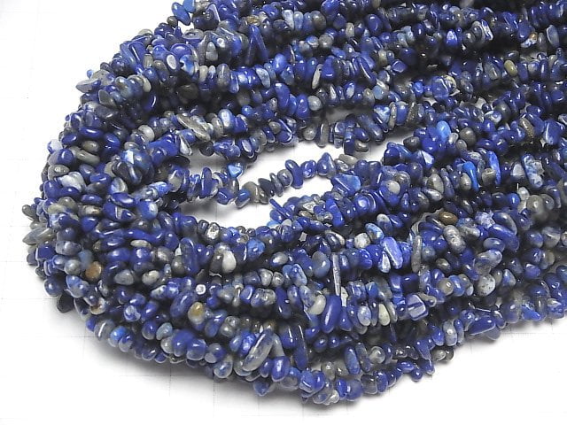 [Video]Lapislazuli AA+ Chips (Small Nugget ) 1strand beads (aprx.31inch/78cm)