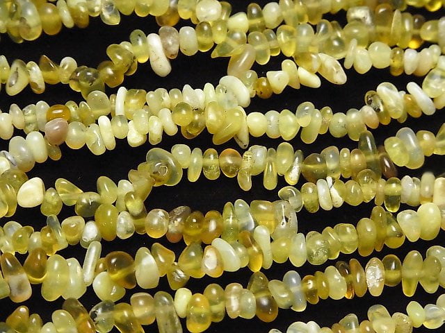 [Video]Yellow Opal Chips (Small Nugget ) 1strand beads (aprx.33inch/84cm)