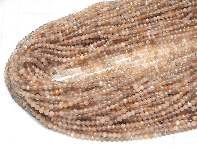 High Quality! Multicolor Moonstone AAA Faceted Round 2.5mm 1strand beads (aprx.15inch/36cm)