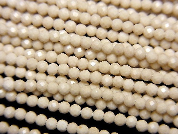 Faceted Round, Riverstone Gemstone Beads