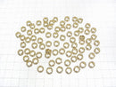 [Video]Metal Parts Rondelle 8x8x4mm Gold Color (with CZ) 2pcs