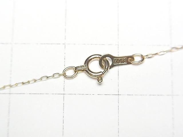 [Video][K10 Yellow Gold] 4-Faceted Cable Chain Approx. 0.75mm Wide Necklace 1pc
