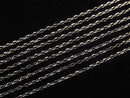 [Video][K10 Yellow Gold]4Faceted Flat Cable Chain Approx. 1mm Width Necklace 1pc