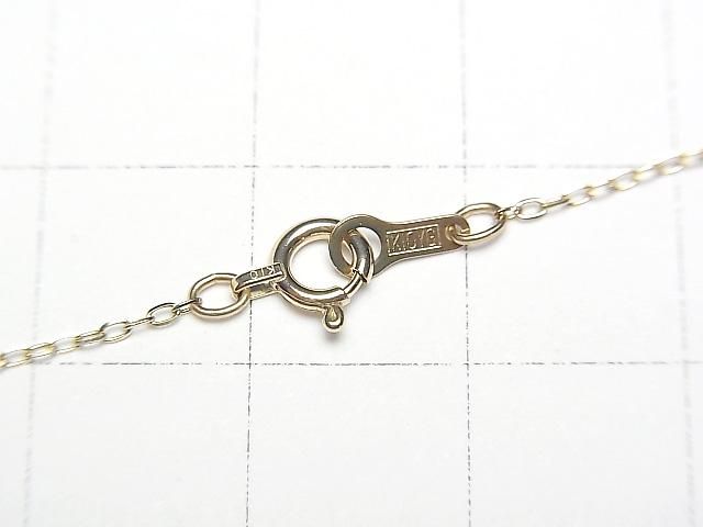 [Video][K10 Yellow Gold] 4-Faceted Flat Cable Chain Approx. 1mm Wide Necklace 1pc