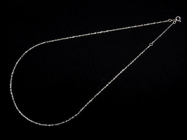 [Video][K10 Yellow Gold]4Faceted Flat Cable Chain Approx. 1mm Width Necklace 1pc