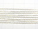 [Video][K10 Yellow Gold] Multiple Facets Azuki (Red Bean) Necklace, Oval Chain, Approx. 0.7mm Wide, 1 Piece