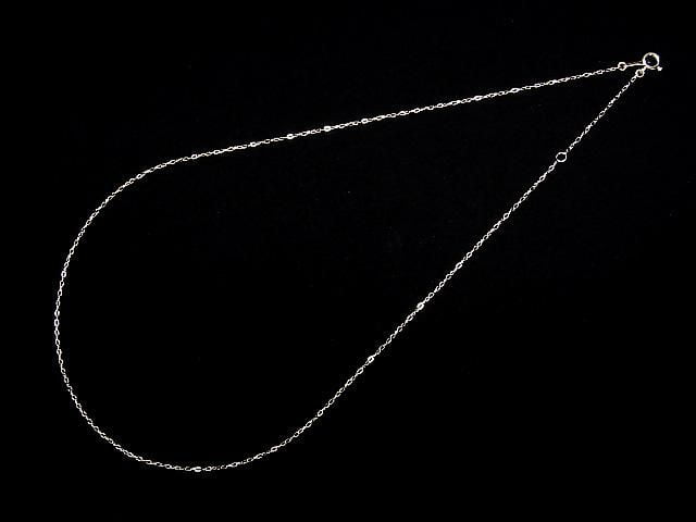 [Video][K10 Yellow Gold]Multiple Facets Flat Cable Chain Approx. 1mm Wide Necklace 1pc