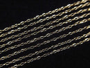 [Video][18K Yellow Gold]4Faceted Long Cable Chain Approx. 0.9mm Width Necklace 1pc