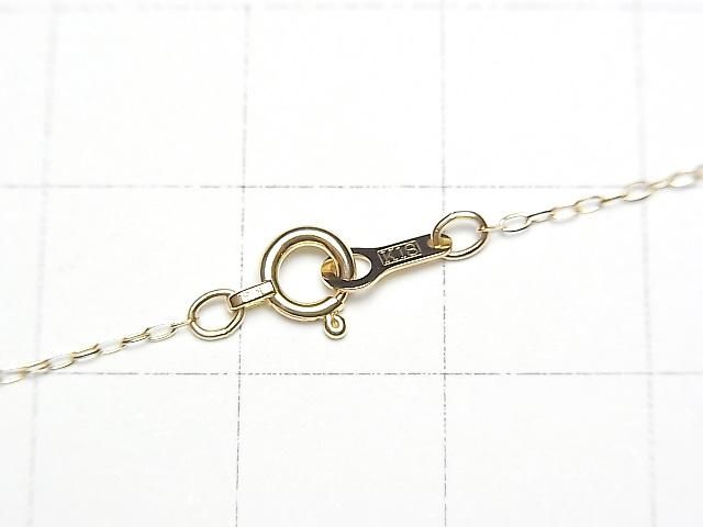[Video] [18K Yellow Gold] 4-Faceted Long Cable Chain Approx. 0.9mm Wide Necklace (1pc)