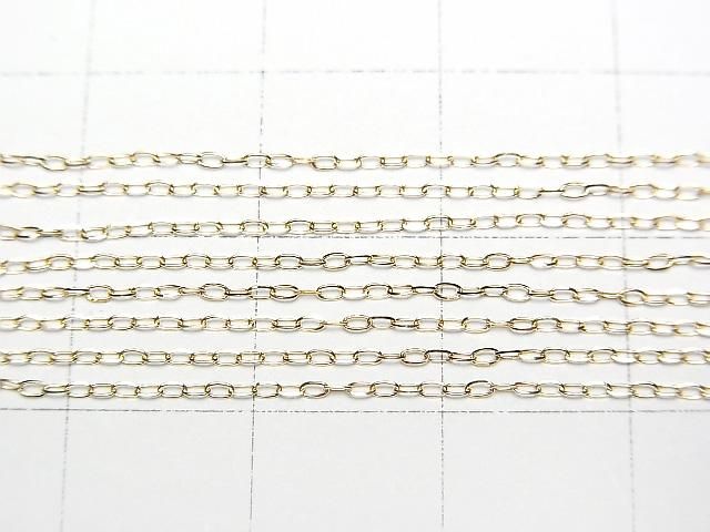 [Video] [18K Yellow Gold] 4-Faceted Long Cable Chain Approx. 0.9mm Wide Necklace (1pc)