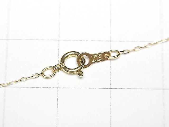 [Video] [18K Yellow Gold] 4-Faceted Cable Chain Approx. 0.75mm Wide Necklace 1pc