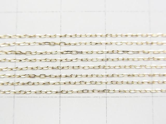 [Video] [18K Yellow Gold] 4-Faceted Cable Chain Approx. 0.75mm Wide Necklace 1pc