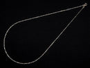[Video][18K Yellow Gold]4Faceted Cable Chain Approx 0.75mm Width Necklace 1pc