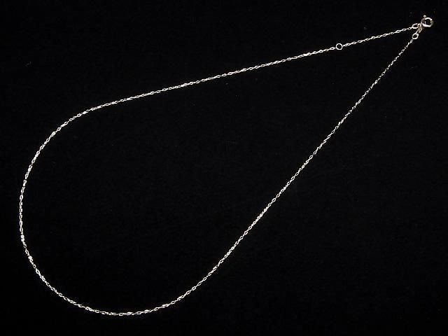 [Or Jaune 18 carats] Chaîne Câble 4 Facettes Env. 0.75mm de Large Collier 1 pièce