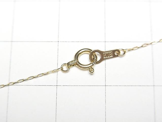 [Video][18K Yellow Gold] Multiple Facets Azuki Bean Necklace with Oval Chain, Approx. 0.7mm Wide, 1pc
