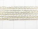 [Video][18K Yellow Gold]Multiple Facets Flat Cable Chain Approx. 1mm Wide Necklace 1pc