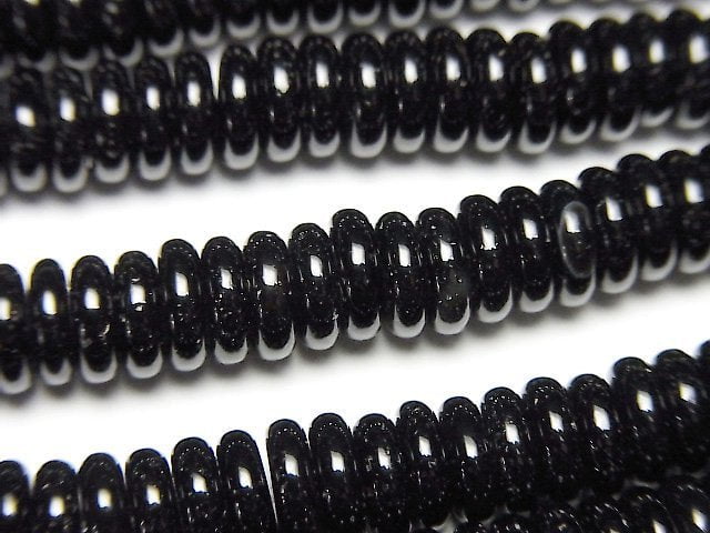 Onyx, Roundel Gemstone Beads