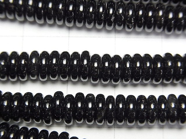 [Video] Onyx Rondelle 6x6x2mm 1strand beads (aprx.15inch/37cm)