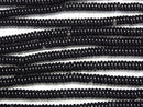 [Video] Onyx Rondelle 6x6x2mm 1strand beads (aprx.15inch/37cm)