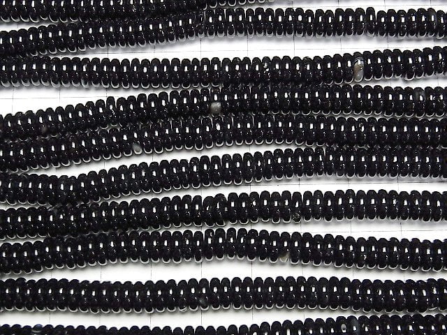 [Video] Onyx Roundel 6x6x2mm 1strand beads (aprx.15inch/37cm)