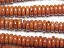 [Video]Red Jasper Rondelle 6x6x2mm 1strand beads (aprx.15inch/37cm)