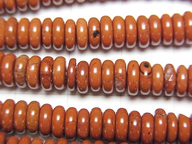 [Video]Red Jasper Roundel 6x6x2mm 1strand beads (aprx.15inch/37cm)