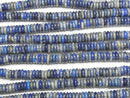 [Video]Lapislazuli Rondelle 6x6x2mm 1strand beads (aprx.15inch/37cm)