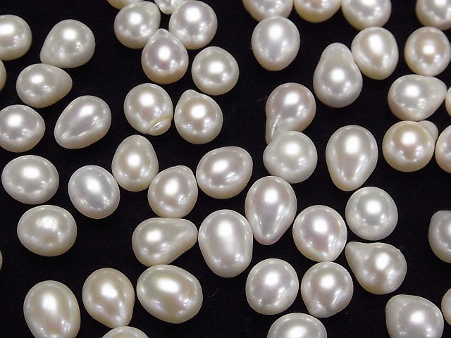 [Video]Fresh Water Pearl AA++ Loose stone Drop-Potato 8-11mm White 10pcs