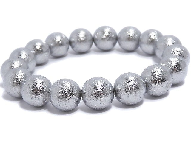 [Video][One of a kind] Meteorite Round 12mm Bracelet NO.4