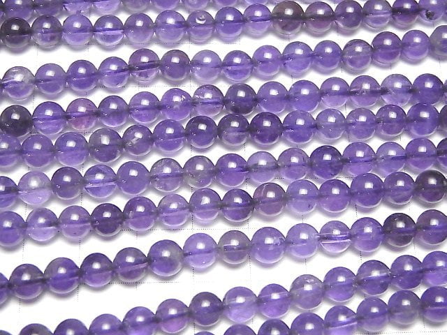 [Video]Amethyst AA Round 6mm 1strand beads (aprx.15inch/36cm)